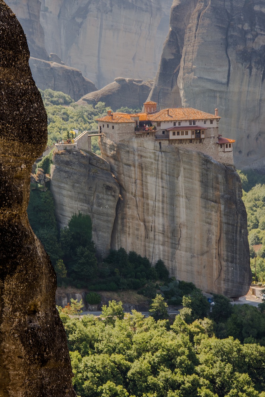 Gamta,  Kelionė,  Rokas,  Panoraminis,  Lauke,  Kalampaka,  Meteora,  Graikija,  Kraštovaizdis,  Kalnas