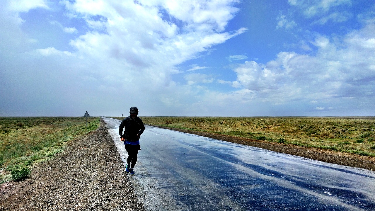 Pobūdį,  Dangus,  Vandenys,  Kraštovaizdis,  Panorama,  Lietaus,  Paleisti,  Maratonas,  Sportas,  Kelių