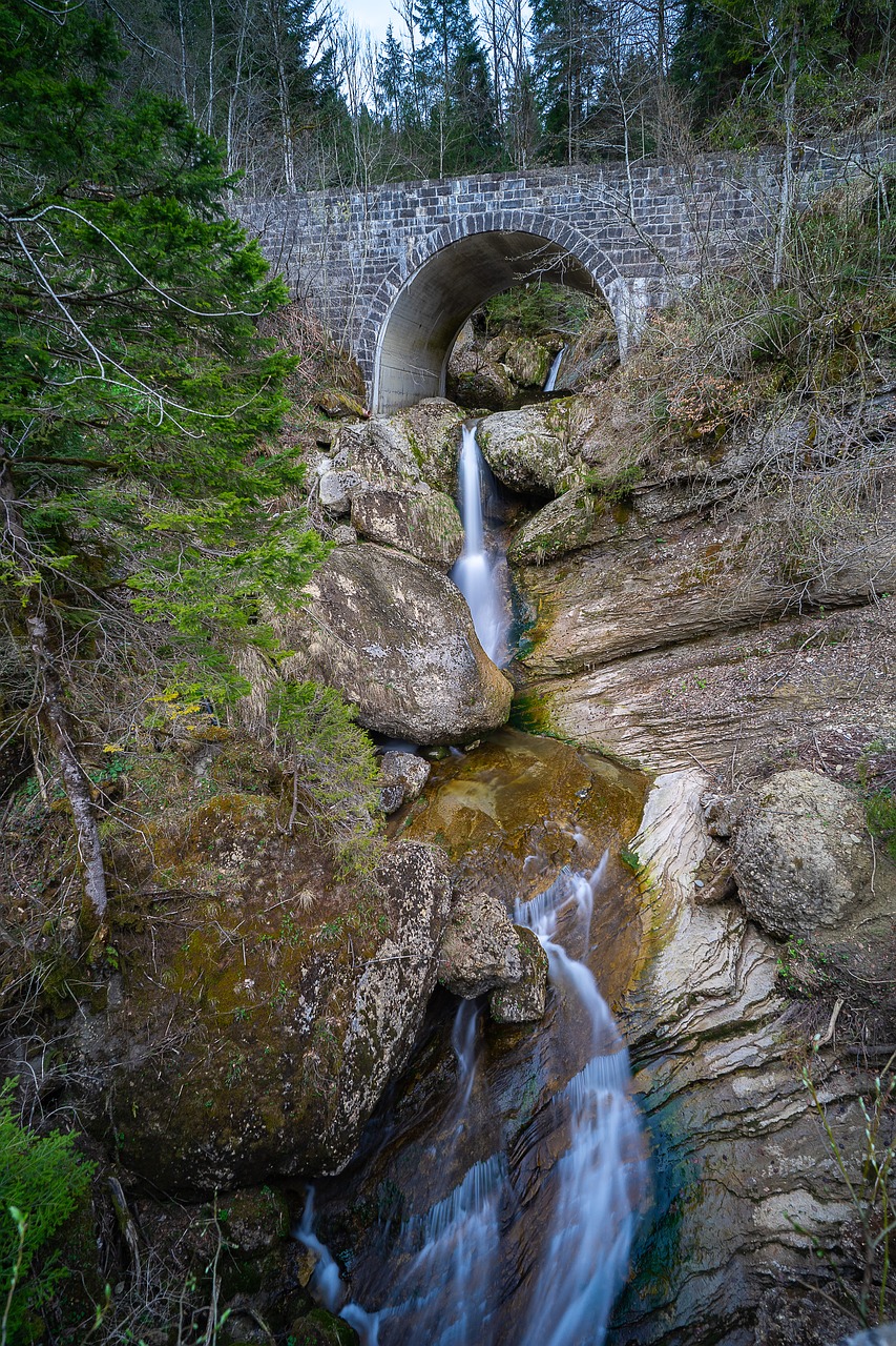 Pobūdį,  Kraštovaizdis,  Panorama,  Krioklys,  Tiltas, Nemokamos Nuotraukos,  Nemokama Licenzija