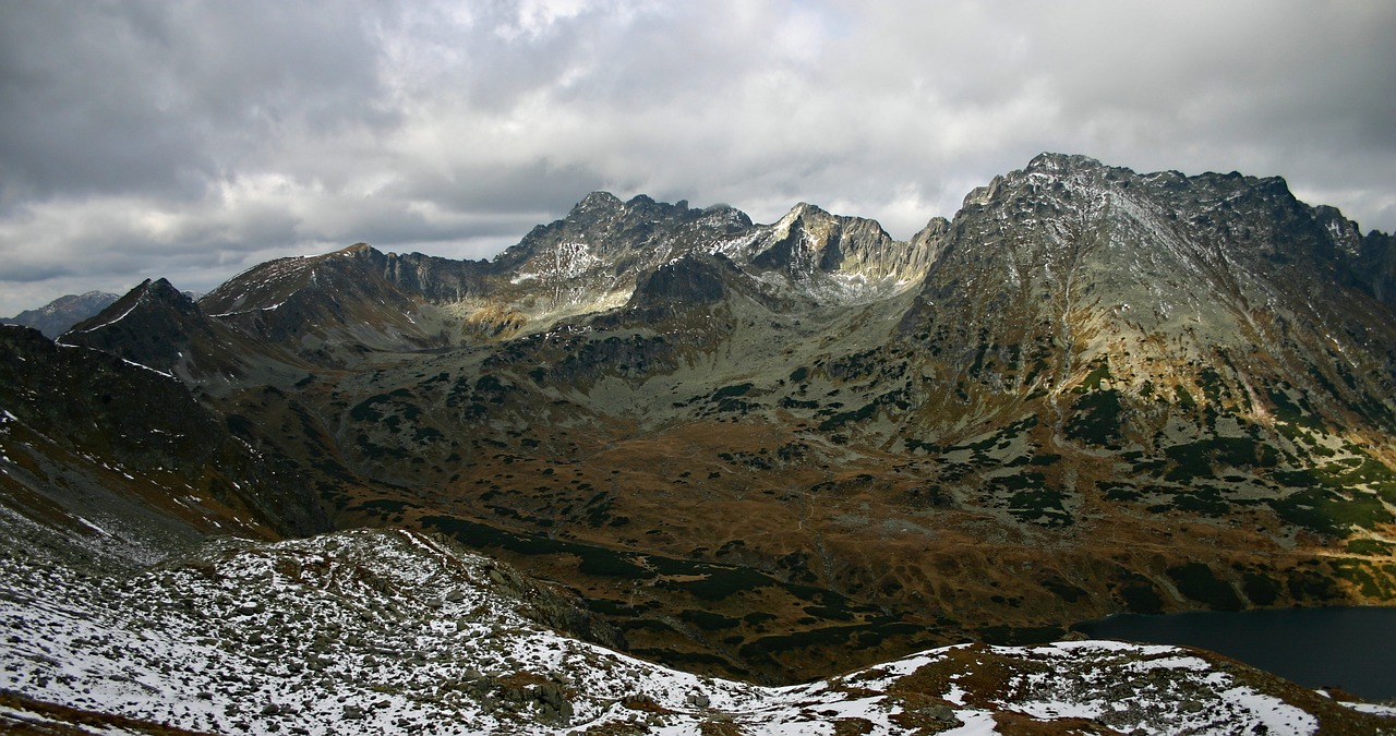 Pobūdį,  Kalnų,  Kraštovaizdis,  Panoraminis,  Sniegas,  Tatry,  Lenkija,  Ruduo,  Szpiglasowa Perdavimas, Nemokamos Nuotraukos