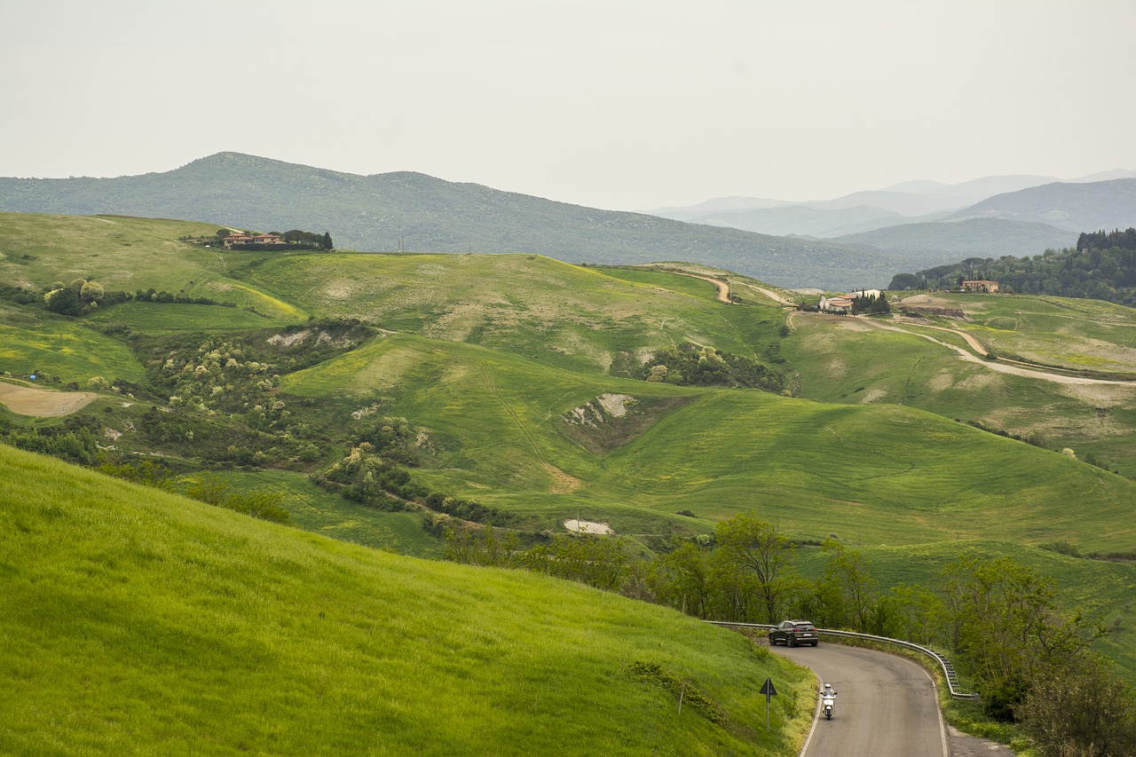 Pobūdį,  Kraštovaizdis,  Žolė,  Hill,  Panoraminis,  Toscana,  Žemės,  Žalias,  Žemdirbystė,  Idiliškas