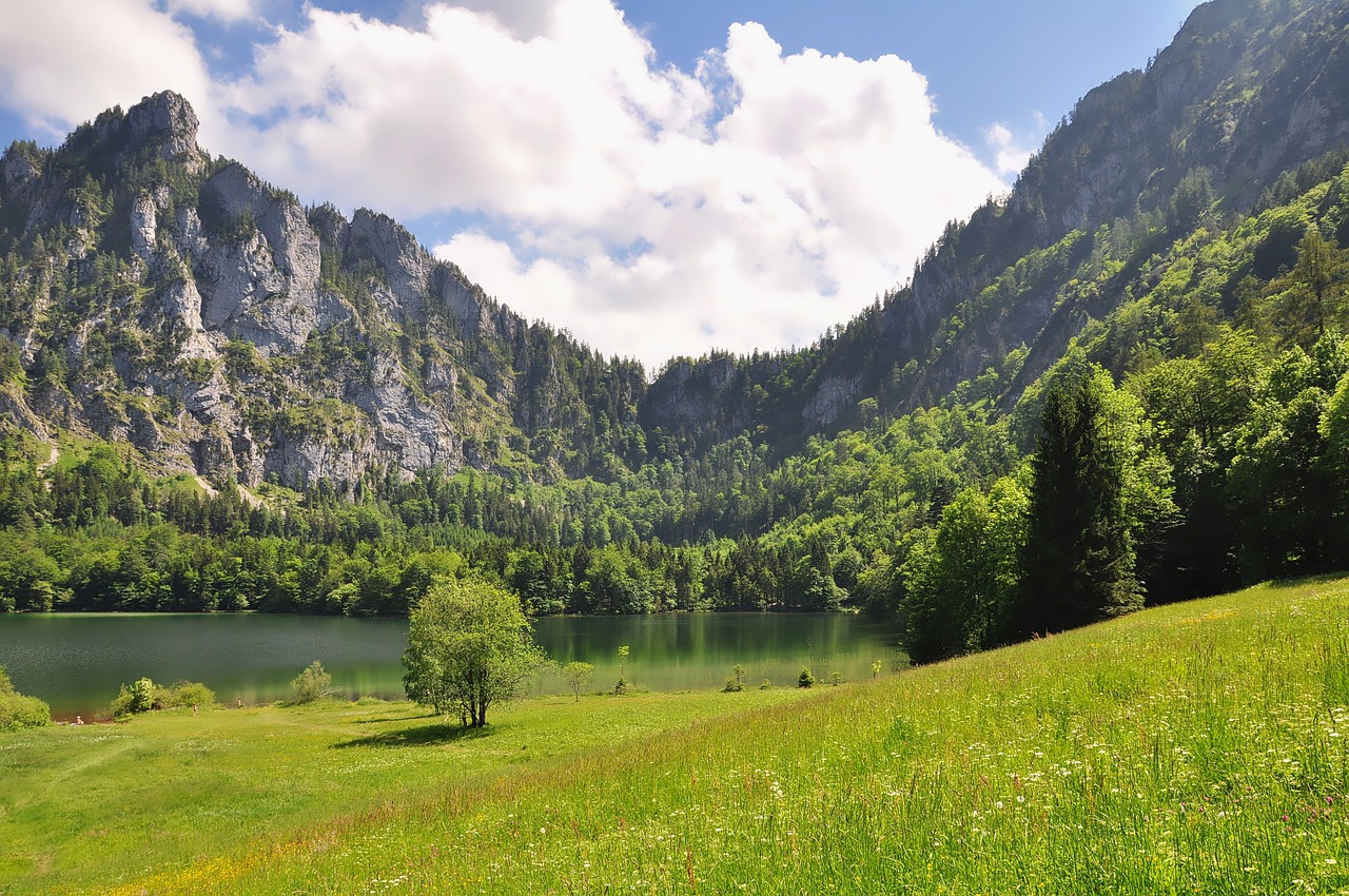 Pobūdį,  Kraštovaizdis,  Kalnai,  Ežeras,  Bergsee,  Pavasario Peizažas, Nemokamos Nuotraukos,  Nemokama Licenzija