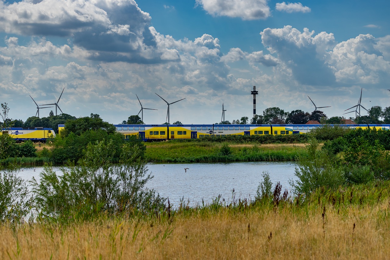 Pobūdį,  Kraštovaizdis,  Šiaurės Vokietijoje,  Cuxhaven,  Debesys,  Windräder,  Švyturys,  Natūralus Kraštovaizdis,  Šiaurės Jūra,  Vasara