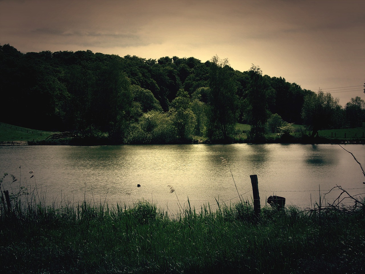 Gamta, Kraštovaizdis, Ežeras, Saulėlydis, Miškas, Vakarinė Šviesa, Atmosfera, Dusk, Romantika, Nemokamos Nuotraukos