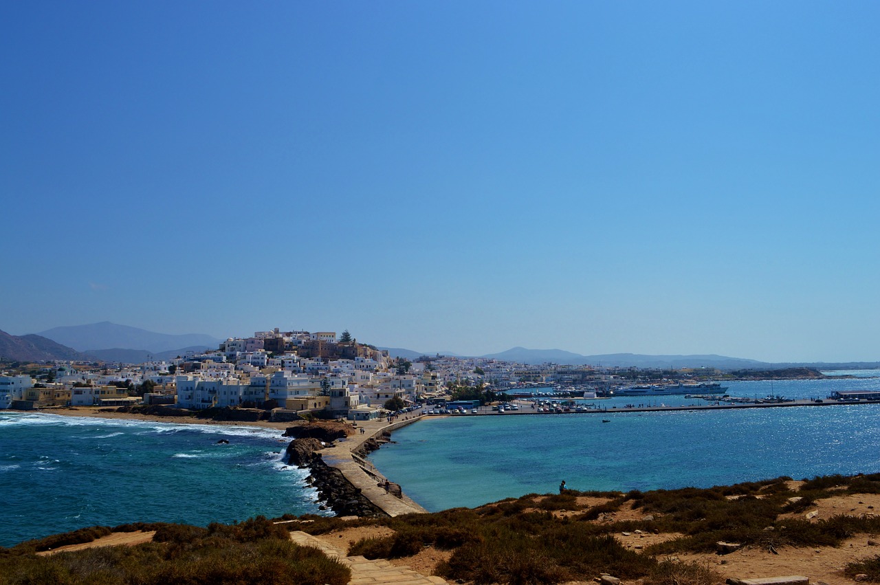 Naxos Miestas, Graikija, Naxos, Ciklai, Miestas, Turizmas, Sala, Aegean, Architektūra, Kelionė