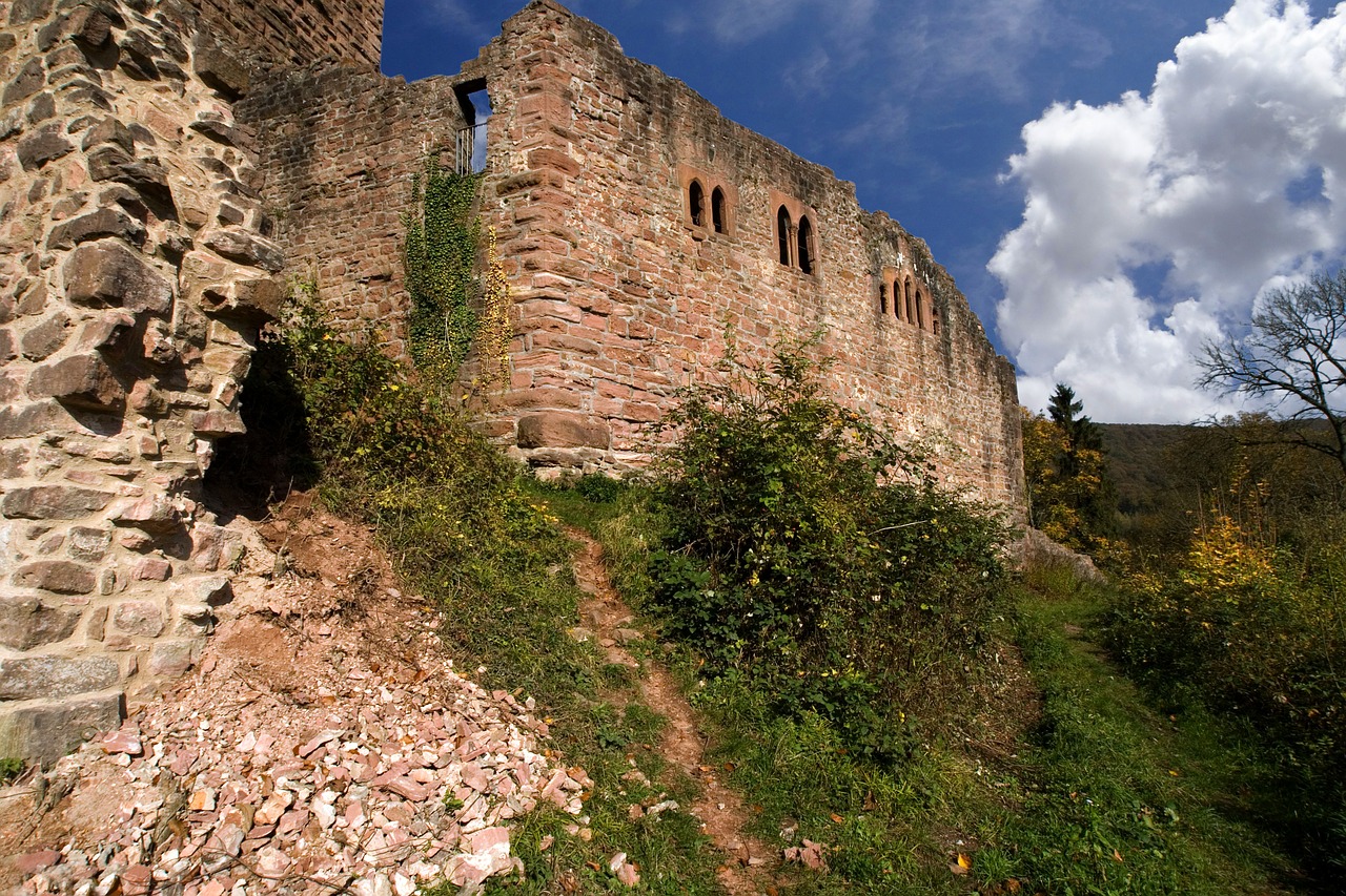 Neckarsteinach, Pilis, Sugadinti, Tvirtovė, Viduramžiai, Nemokamos Nuotraukos,  Nemokama Licenzija