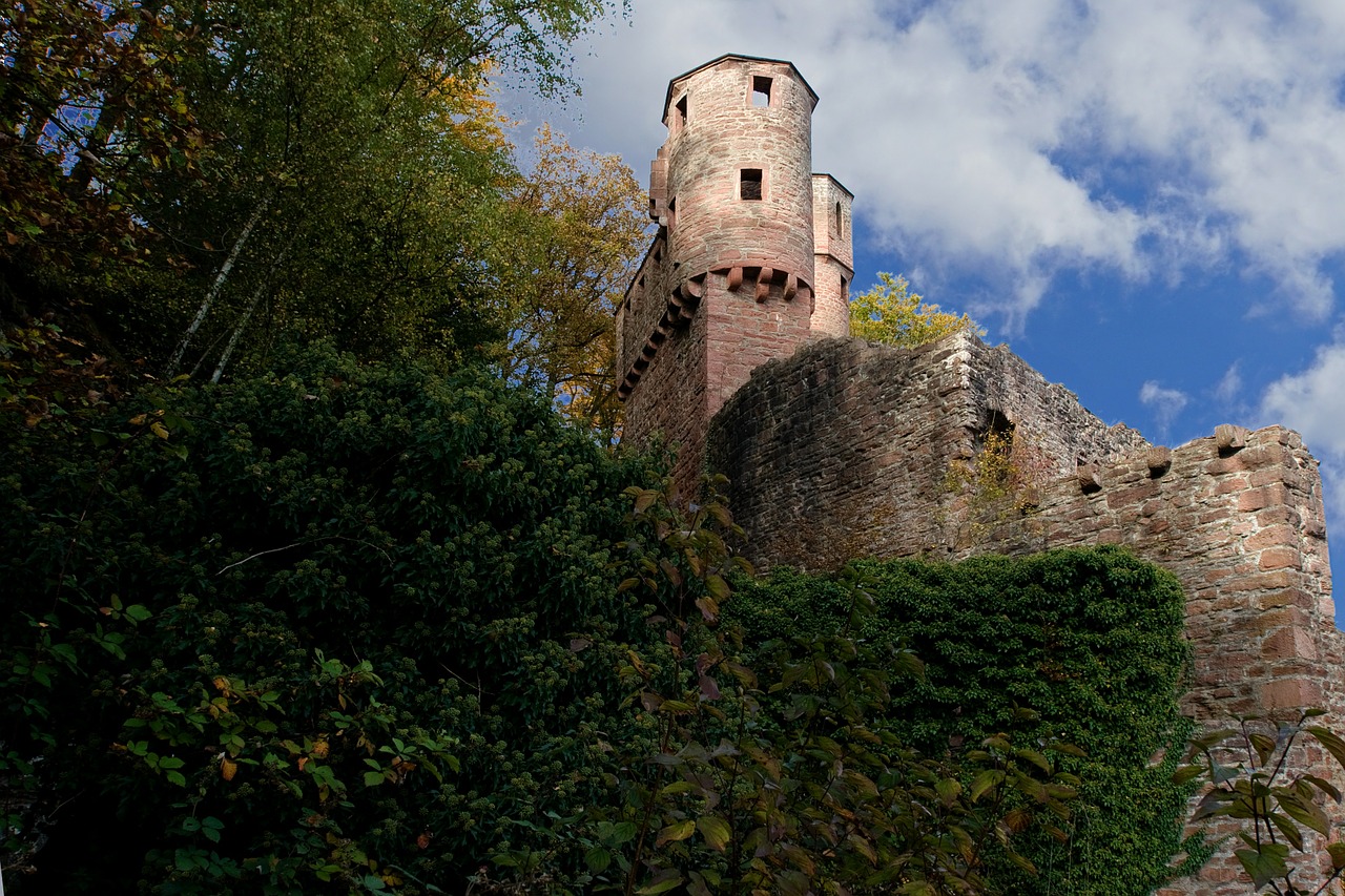 Neckarsteinach, Pilis, Neckar, Sugadinti, Burgūrijos, Vokietija, Viduramžiai, Odenwald, Nemokamos Nuotraukos,  Nemokama Licenzija