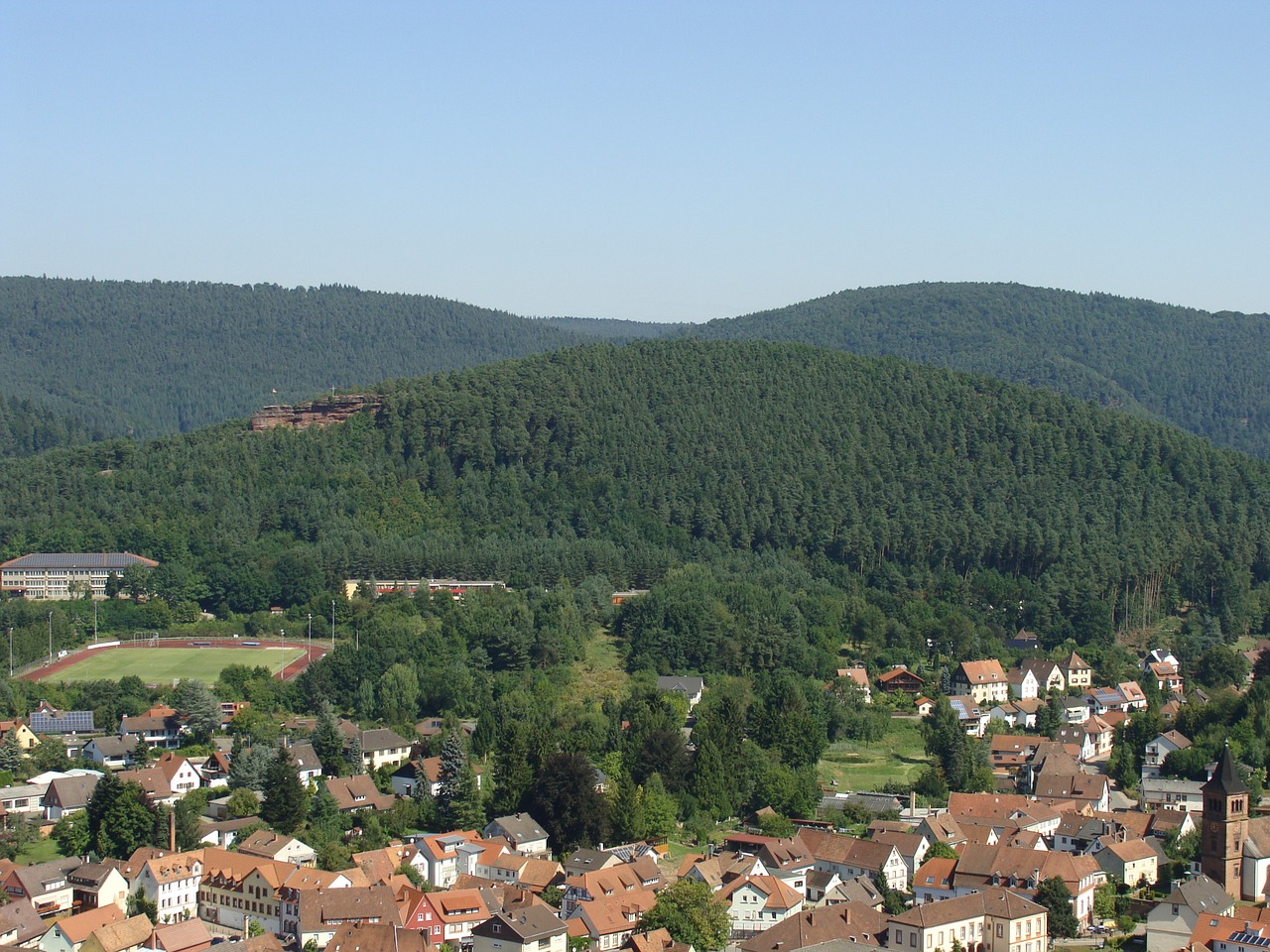 Neding,  Hauenstein,  Pomidorų Miškas,  Miestas,  Kaimas,  Kalnas,  Kalnas,  Miškas,  Medžiai,  Vaizdas