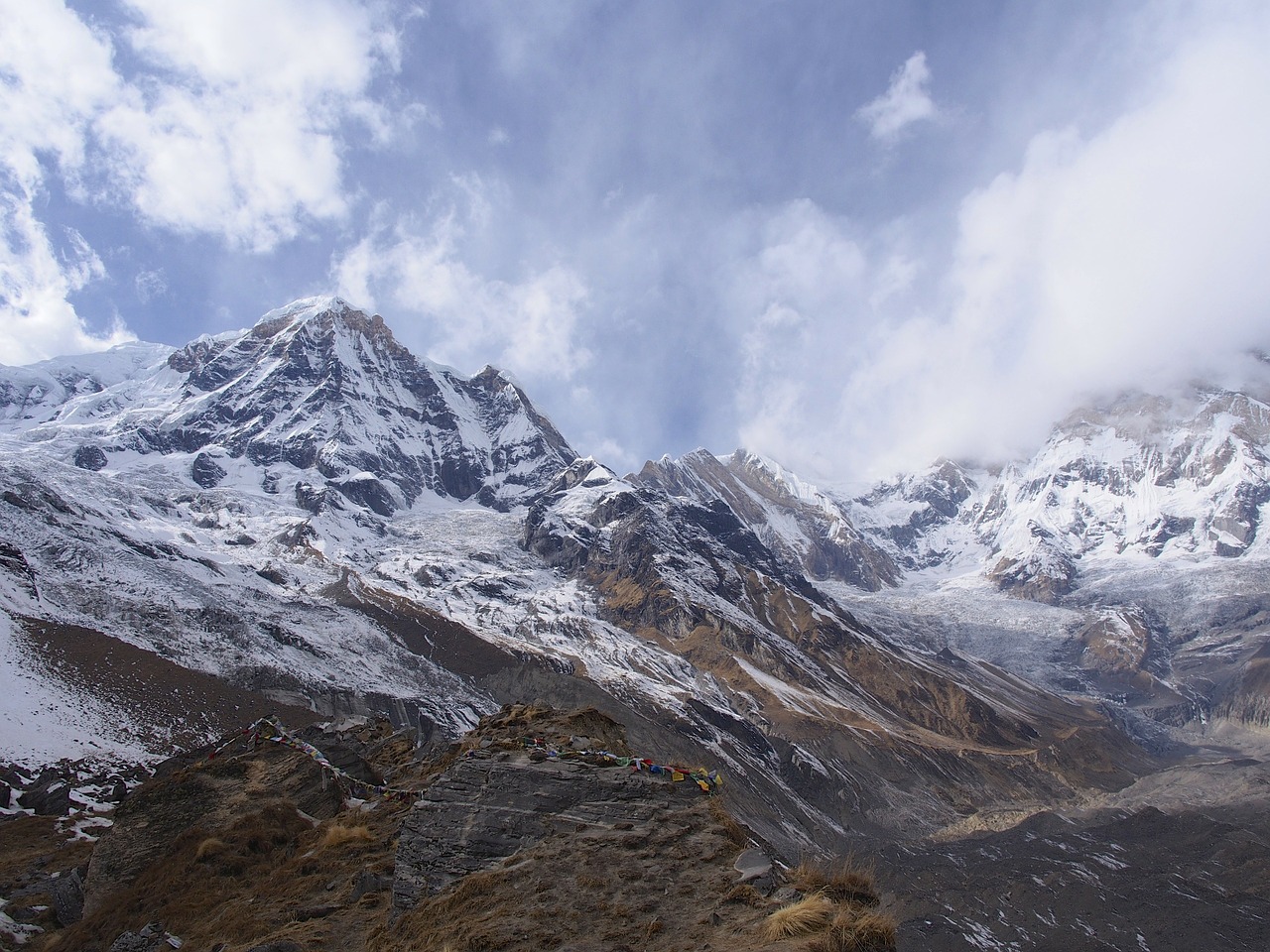 Nepalas, Basecamp, Himalajus, Kalnai, Sniegas, Kraštovaizdis, Nemokamos Nuotraukos,  Nemokama Licenzija