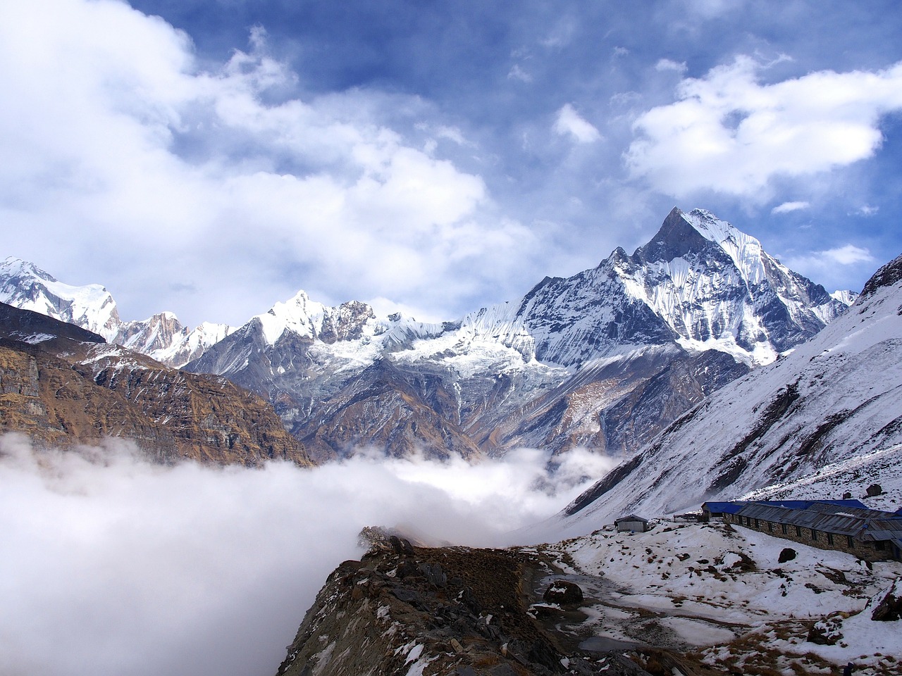 Nepalas, Basecamp, Himalajus, Kalnai, Sniegas, Kraštovaizdis, Nemokamos Nuotraukos,  Nemokama Licenzija