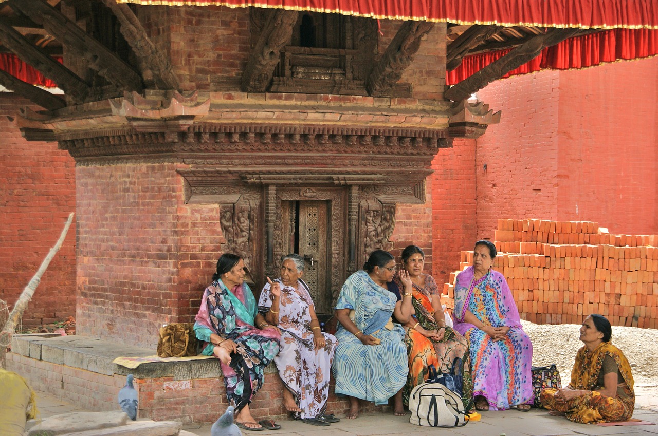 Nepalas, Katmandu, Moterys, Šventykla, Nemokamos Nuotraukos,  Nemokama Licenzija
