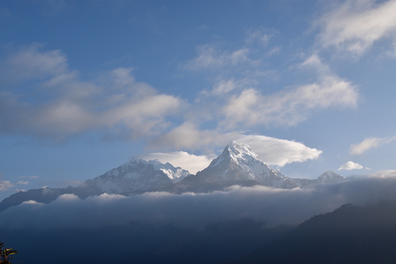Nepalas, Annapurna, Kalnai, Gamta, Kraštovaizdis, Debesys, Nemokamos Nuotraukos,  Nemokama Licenzija