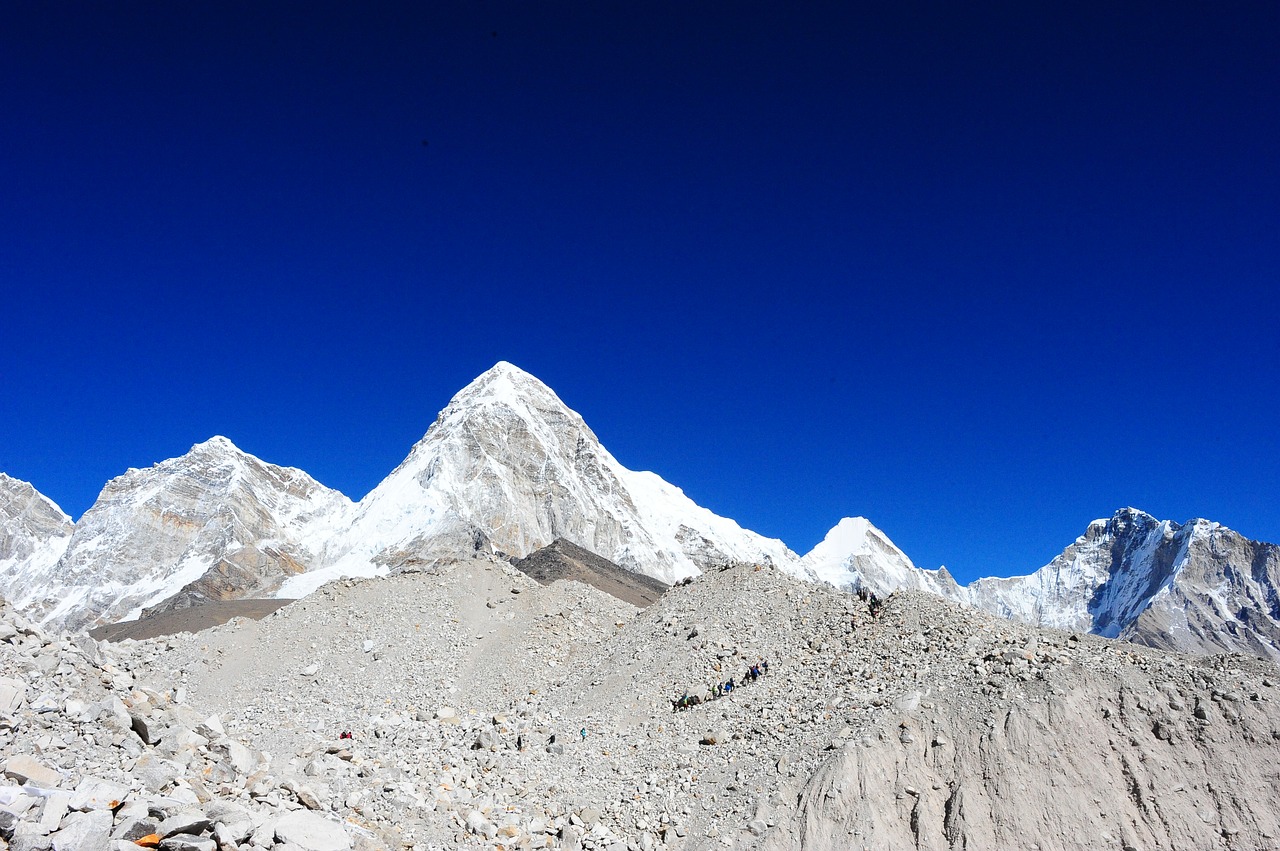 Nepalas, Everest Bazinė Stovykla, Khumbu, Diapazonas, Stovykla, Himalaja, Kalnas, Everest, Bazė, Alpinizmas