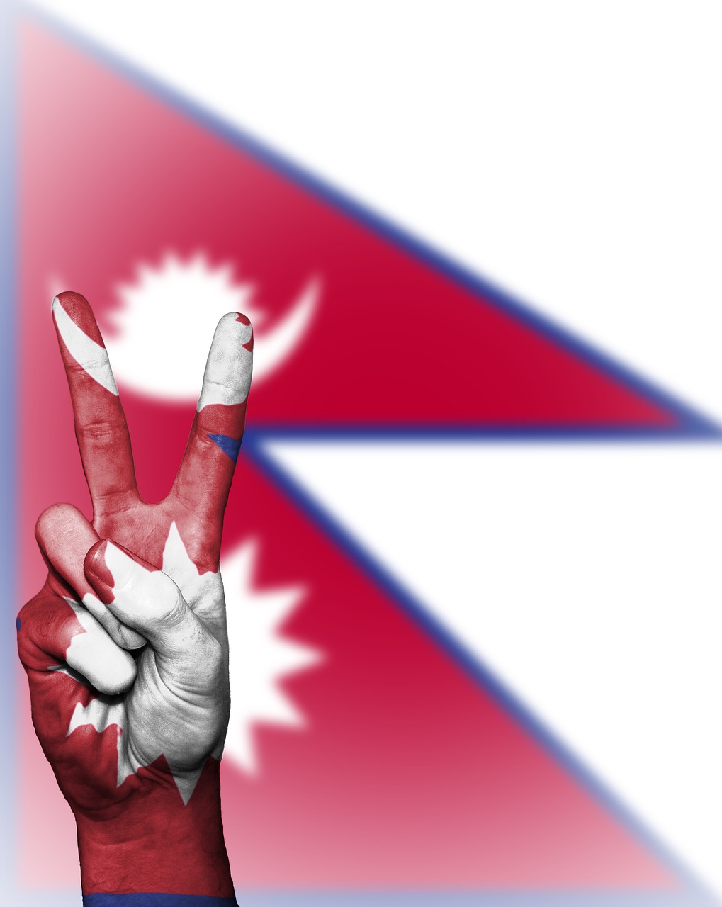 Nepalas, Taika, Ranka, Tauta, Fonas, Reklama, Spalvos, Šalis, Ženminbi, Vėliava