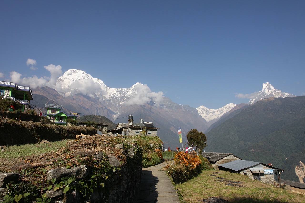 Nepalas, Sekti, Sniego Kalnas, Annapurna, Nemokamos Nuotraukos,  Nemokama Licenzija