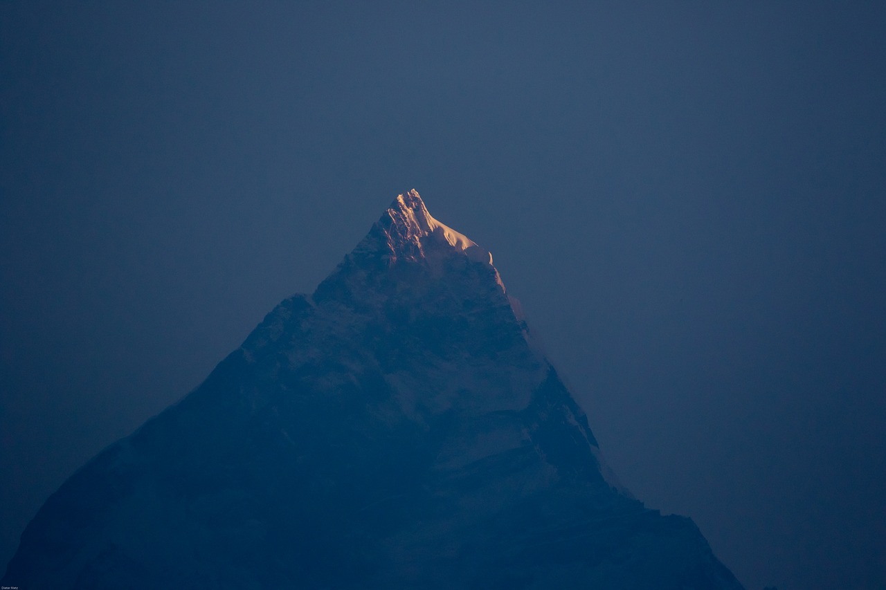 Nepale,  Pokhara,  Fishtail,  Kalnų Viršūnių,  Sunrise,  Dangus,  Pobūdį,  Kelionė,  Kraštovaizdis,  Kalnų