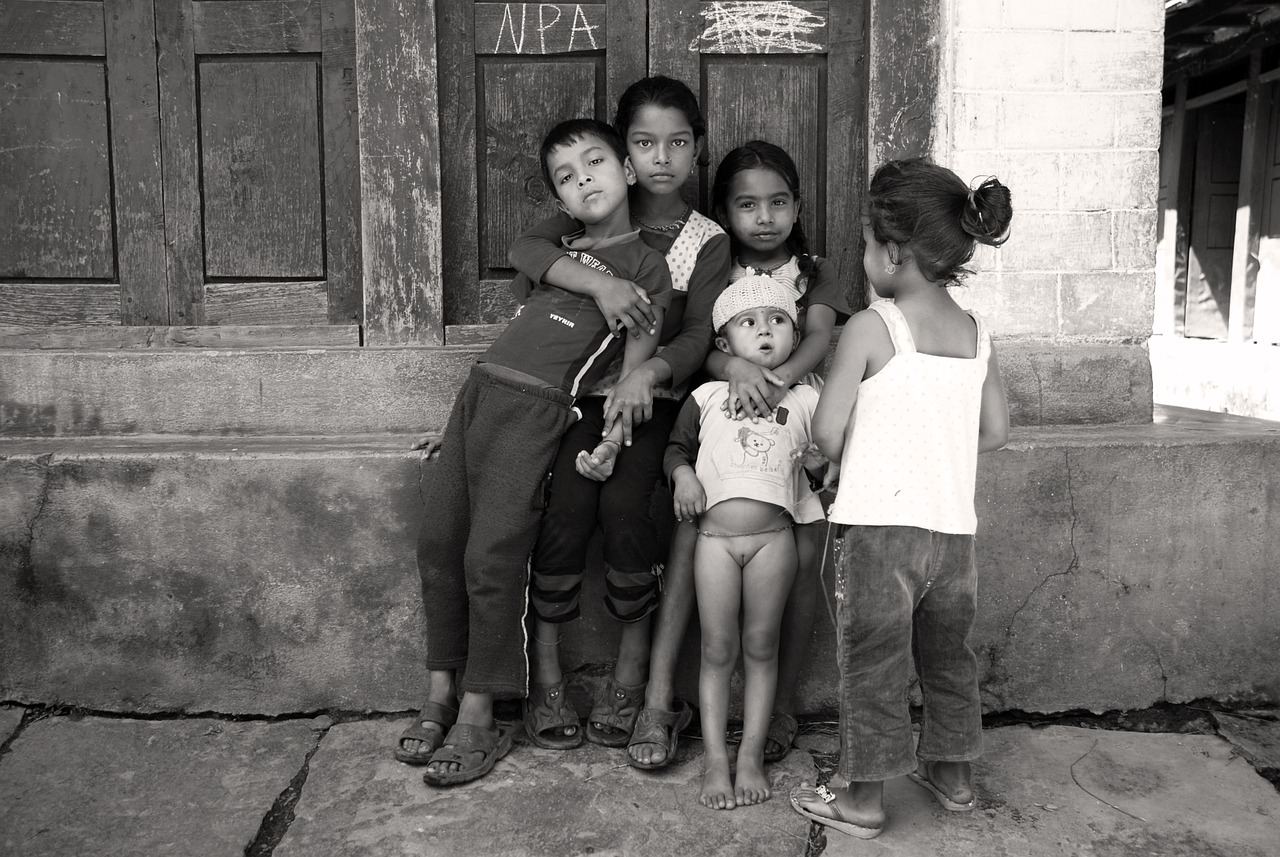 Nepalas, Vaikai, Draugystė, Nemokamos Nuotraukos,  Nemokama Licenzija