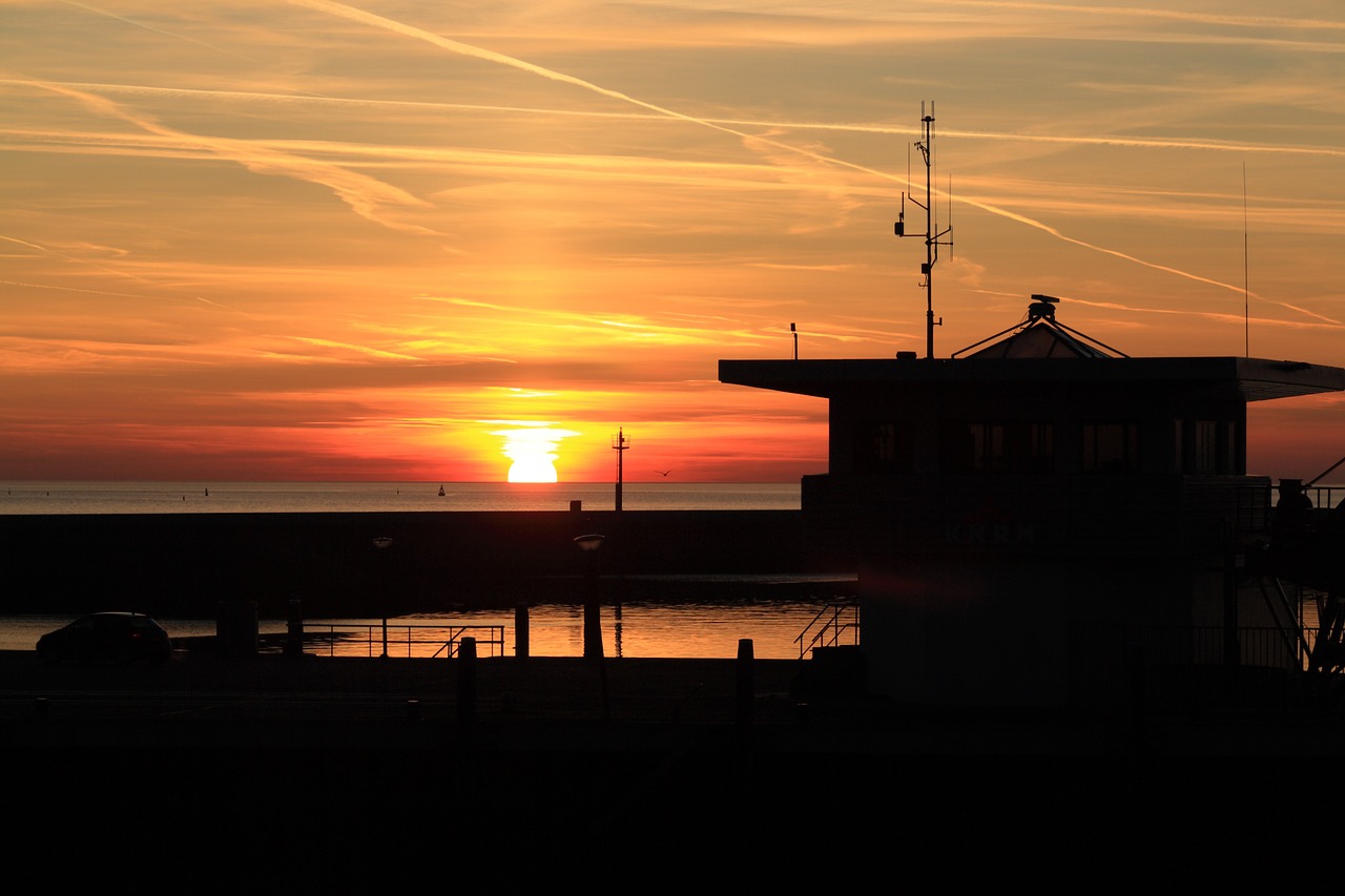 Nyderlandai, Harlingen, Saulėlydis, Nemokamos Nuotraukos,  Nemokama Licenzija