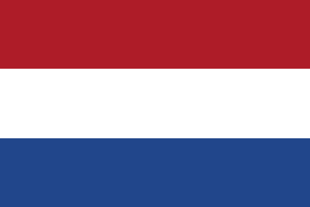 Nyderlandai, Vėliava, Nacionalinis, Ženminbi, Simbolis, Trispalvis, Raudona, Balta, Mėlynas, Nyderlandų Karalystė