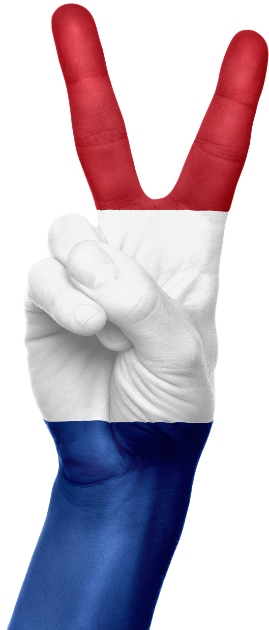 Nyderlandai, Vėliava, Ranka, Nacionalinis, Pirštai, Patriotinis, Taika, Pergalė, Ženklas, Patriotizmas