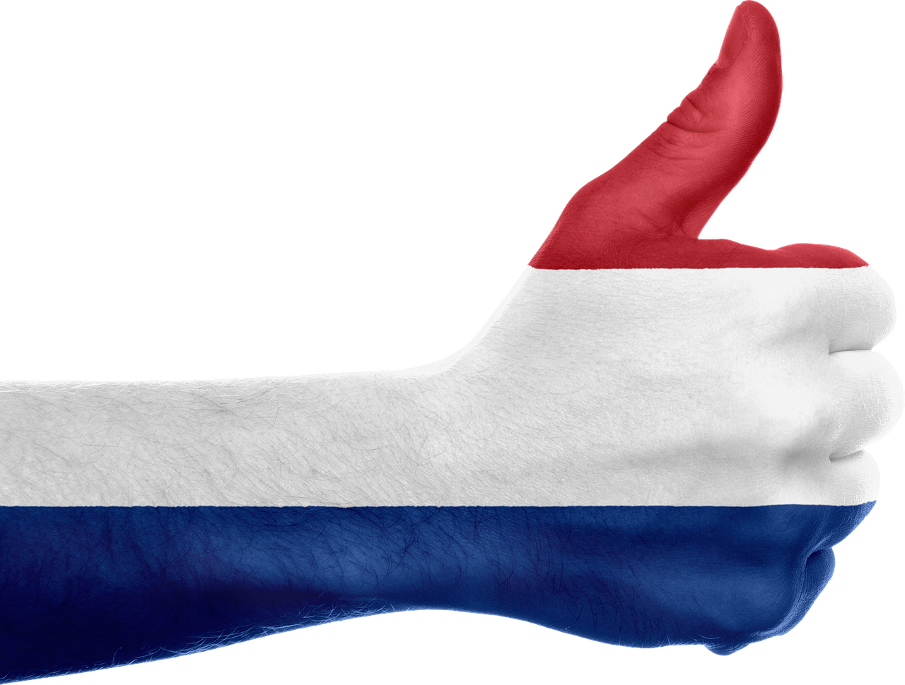 Nyderlandai, Vėliava, Ranka, Nacionalinis, Pirštai, Patriotinis, Nykščiai Aukštyn, Patriotizmas, Olandų, Europa