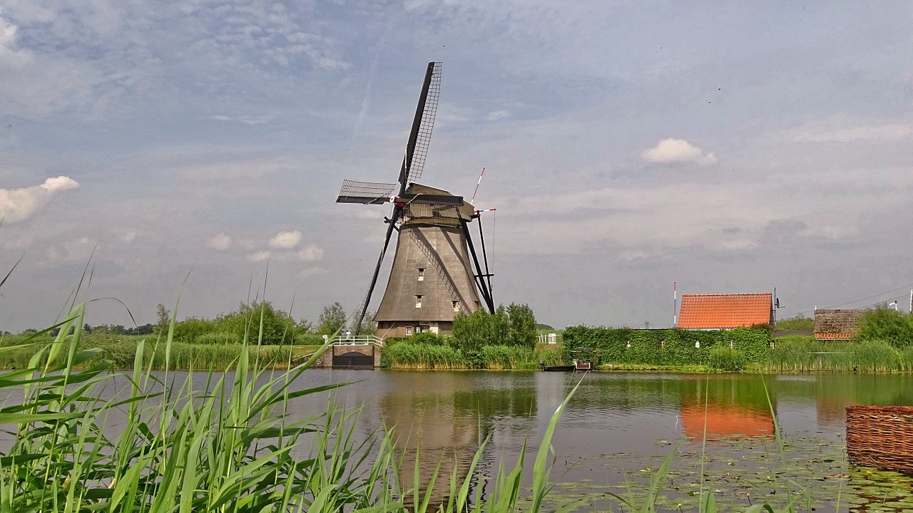 Nyderlandai, Kinderdijk, Vėjo Malūnai, Holland, Istoriškai, Nemokamos Nuotraukos,  Nemokama Licenzija