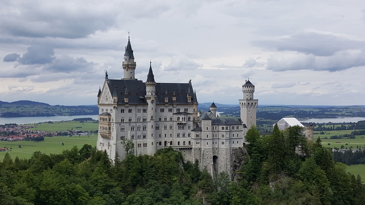 Neuschwanstein Pilis, Pilis, Schwangau, Pastatas, Nemokamos Nuotraukos,  Nemokama Licenzija