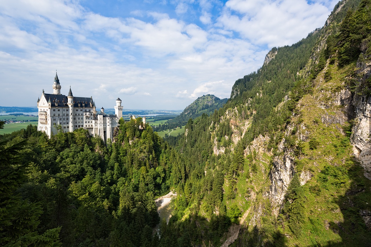 Neuschwanstein Pilis, Bavarija, Neuschwanstein, Vokietija, Pilis, Pasaka, Žinomas, Nemokamos Nuotraukos,  Nemokama Licenzija