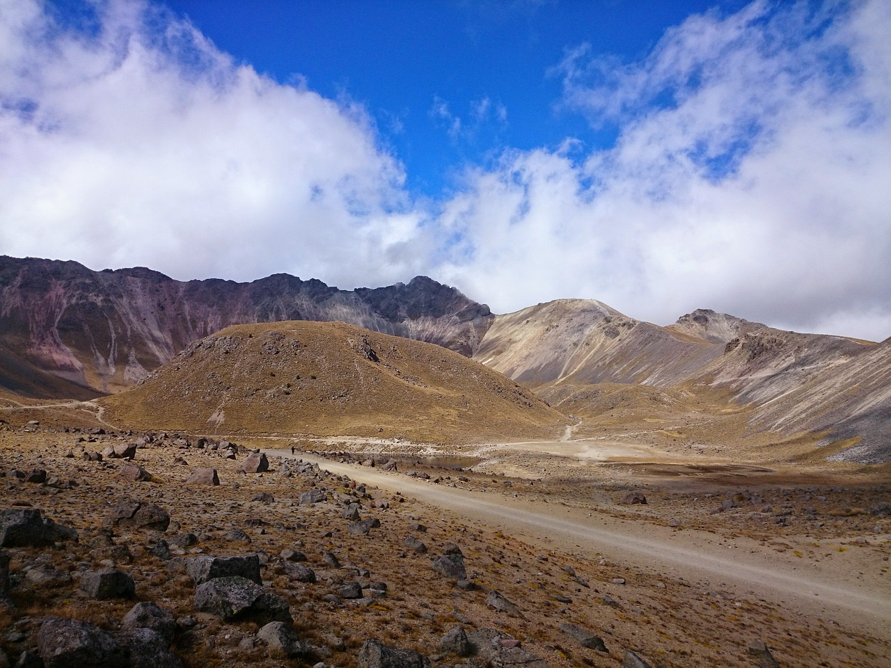 Nevado De Toluca, Mėlynas, Dangus, Kalnas, Debesys, Žemė, Vulkanas, Aukštas Kalnas, Meksikos Valstija, Meksika