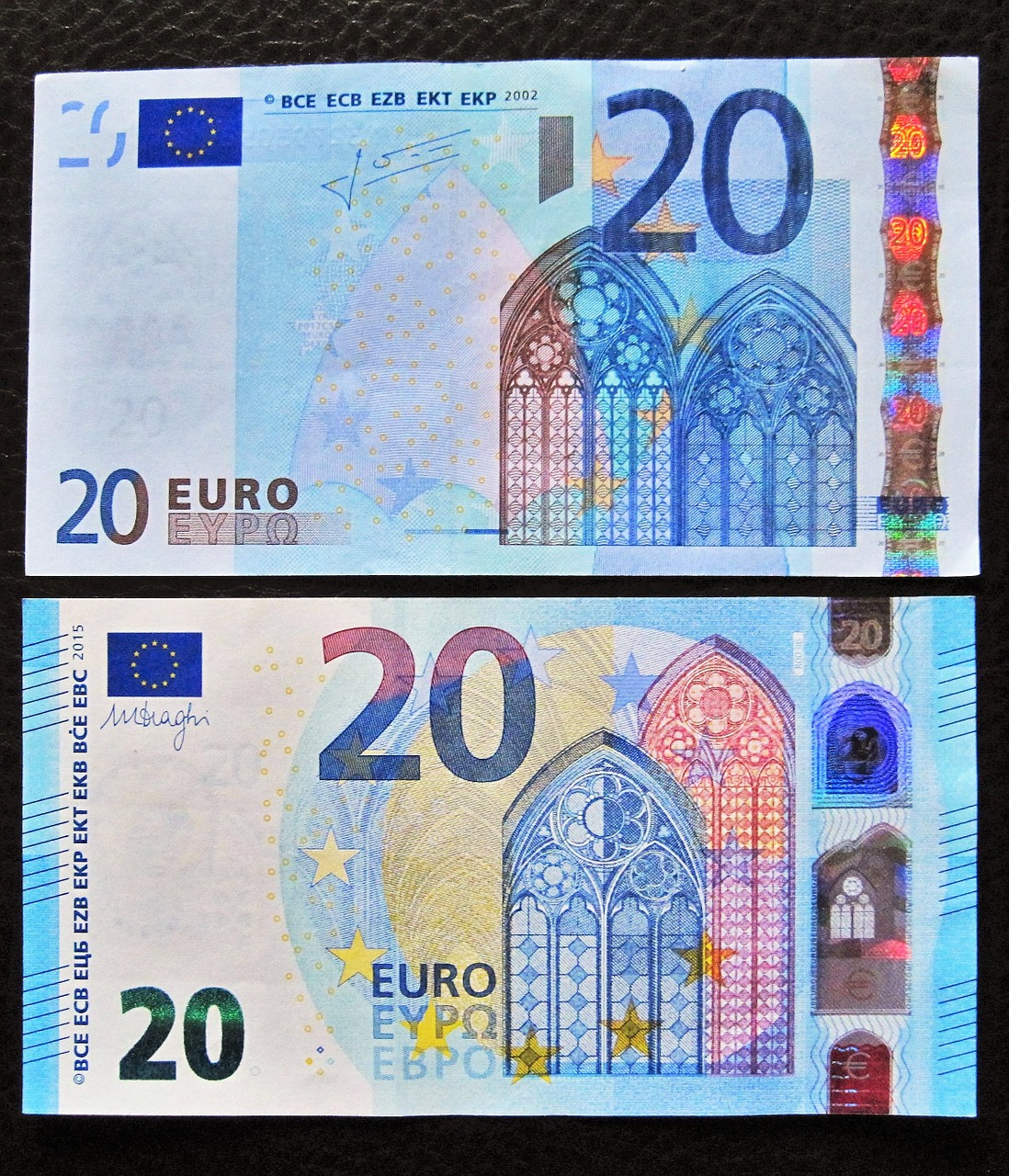 Nauji Ir Seni Dvidešimtys, 20 Eurų, Priekinė Pusė, Banknotai, 20, Valiuta, Euras, Finansai, Banknotas, Sąskaitą