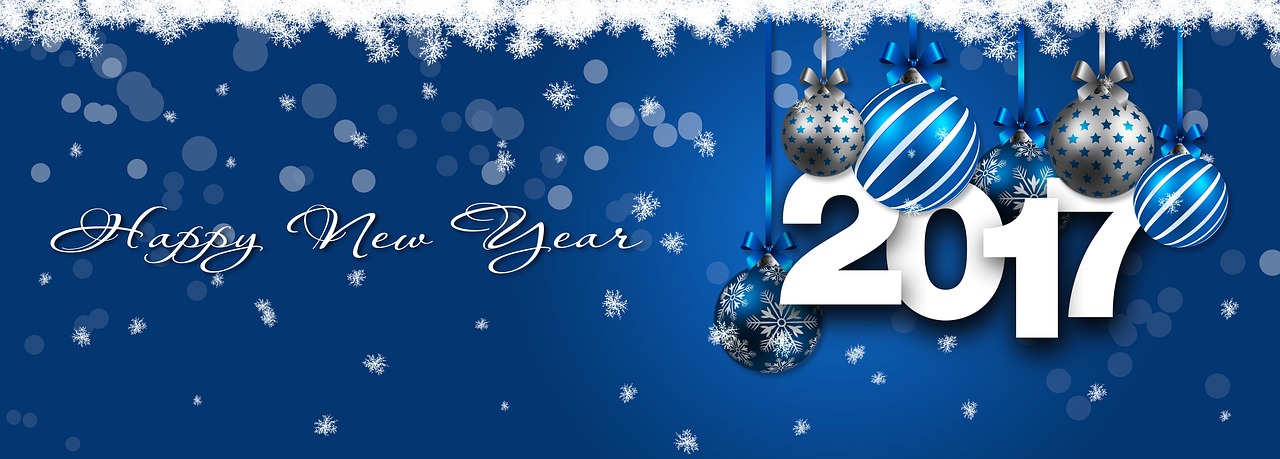 Naujieji Metai, Laimingų Naujųjų Metų, Naujas, Metai, Šventė, Pf 2017, Naujųjų Metų Diena, Akių Gaudytojas, Mėlynas, Kalėdiniai Kamuoliai