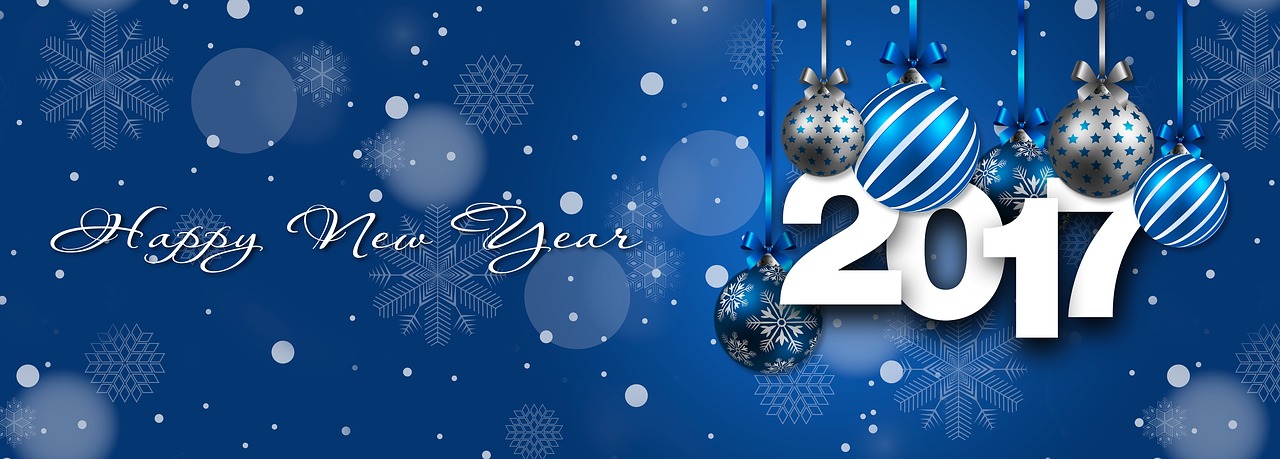 Naujieji Metai, Laimingų Naujųjų Metų, Naujas, Metai, Šventė, Pf 2017, Naujųjų Metų Diena, Akių Gaudytojas, Mėlynas, Kalėdiniai Kamuoliai