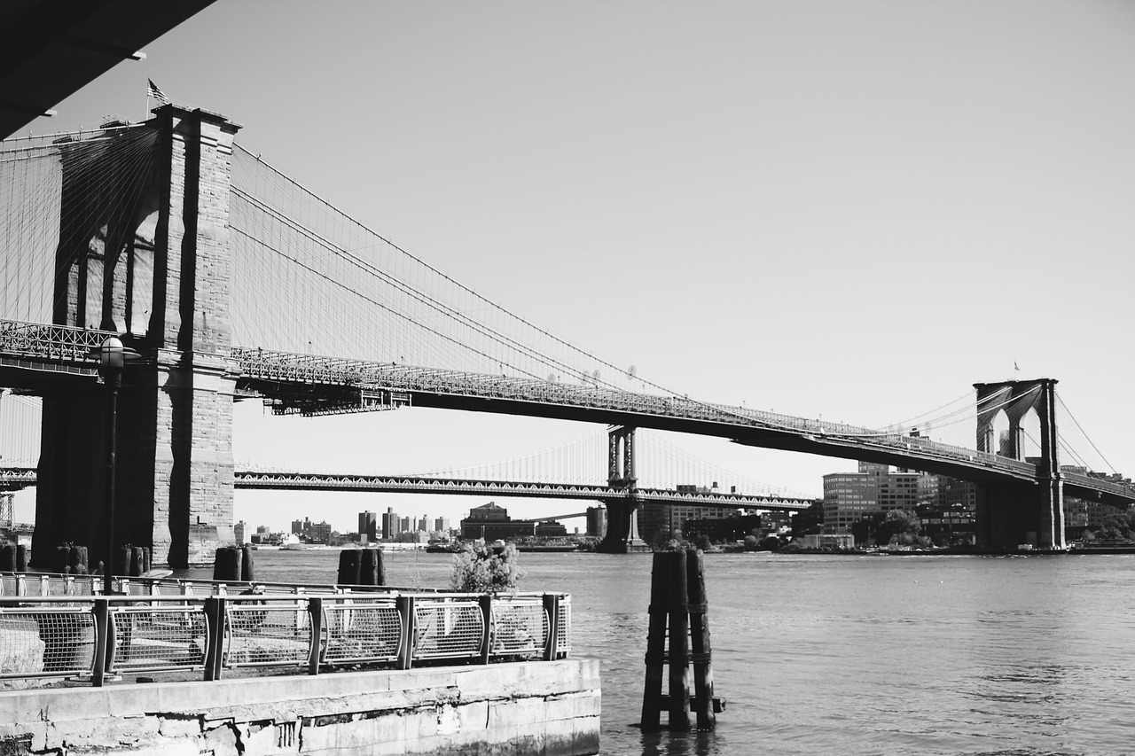 Niujorkas, Tiltas, Brooklynas, Manhatanas, Upė, Miesto, Kranto, Architektūra, Nemokamos Nuotraukos,  Nemokama Licenzija