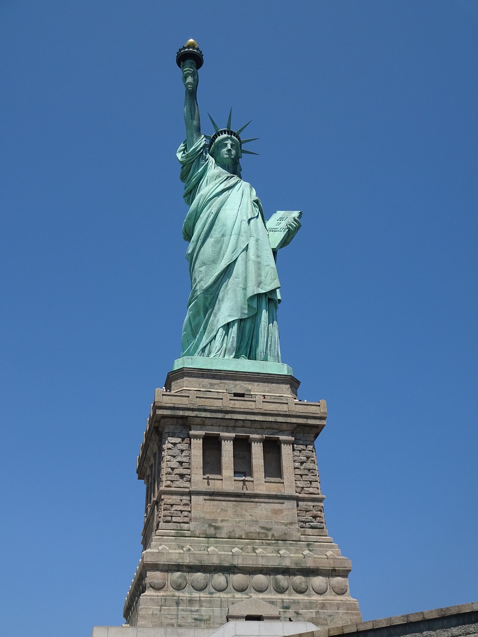 Niujorkas, Statula, Laisvė, Jungtinės Valstijos, Manhatanas, Paminklas, Dangus, Turizmas, Architektūra, Nemokamos Nuotraukos