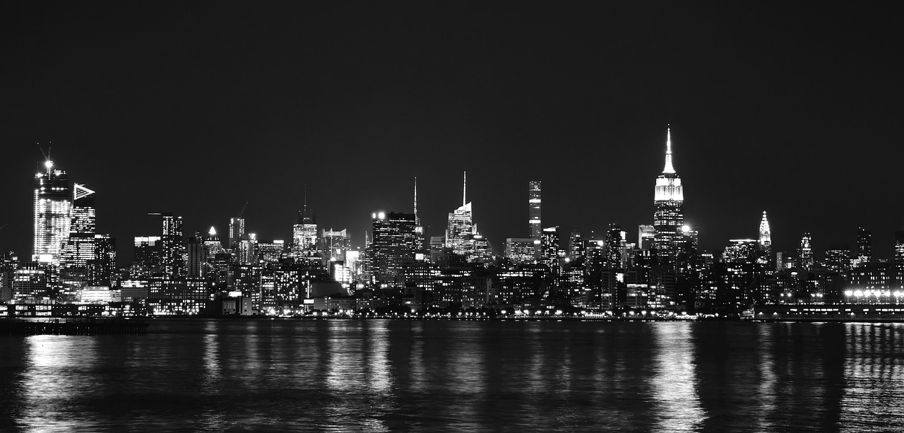 Niujorkas, Panorama, New York City Skyline, Niujorkas, Manhatanas, Dangoraižis, Nyc Skyline, Manhattan Skyline, Miesto Panorama, Metropolis