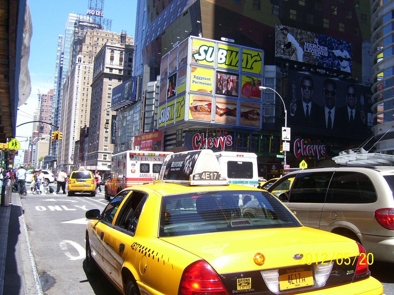 Niujorkas, Niujorkas, Miestas, Eismas, Taksi, Taksi, Manhatanas, Miesto, Miestas, Taksi