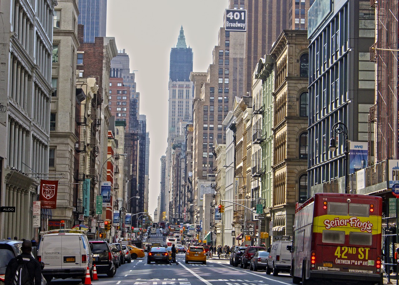 Niujorkas,  Jav,  Nyc,  Miestas,  Broadway,  Manhattan,  Amerika,  Dangoraižis,  Architektūra,  Taksi