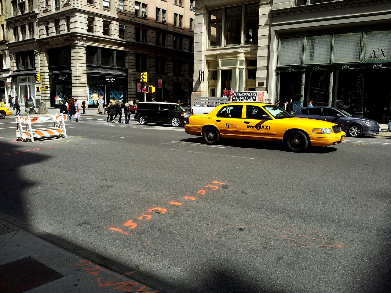 New York Kabinos, New York Taxi, Geltona Kabina, Miestas, Taksi, Taksi, Manhatanas, Automobilis, Niujorkas, Niujorkas