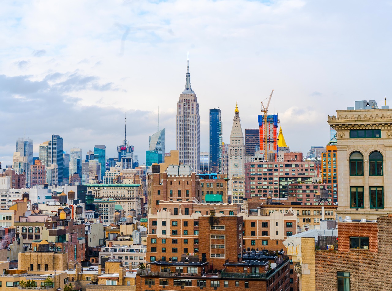 New York Skyline, Niujorkas, Naujas, York, Architektūra, Pastatai, Dangoraižiai, Panorama, New York City Skyline, Miesto Panorama