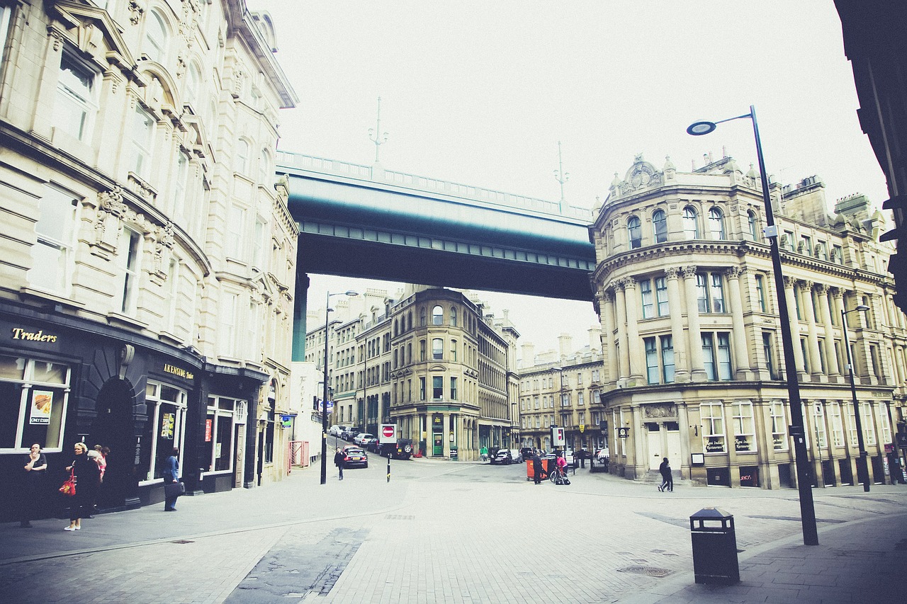Newcastle Upon Tyne, Anglija, Uk, Miesto, Jungtinė Karalystė, Architektūra, Kelias, Pastatas, Tiltų Prieplaukos, Didelis Tiltas