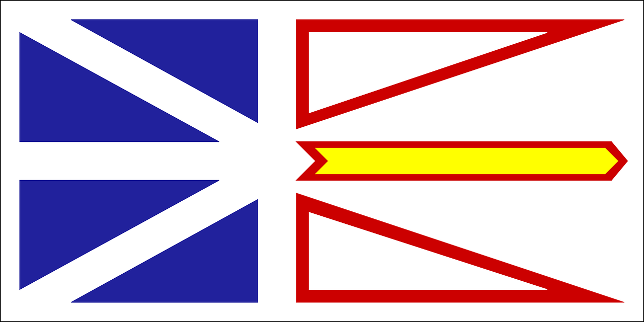 Newfoundland, Ir Labradoras, Vėliava, Kanada, Provincija, Nemokama Vektorinė Grafika, Nemokamos Nuotraukos,  Nemokama Licenzija