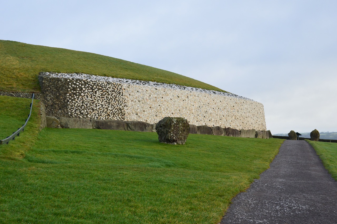 Newgrange, Airija, Priešistorinis, Orientyras, Kultūra, Griuvėsiai, Senas, Senovės, Istorija, Istorinis