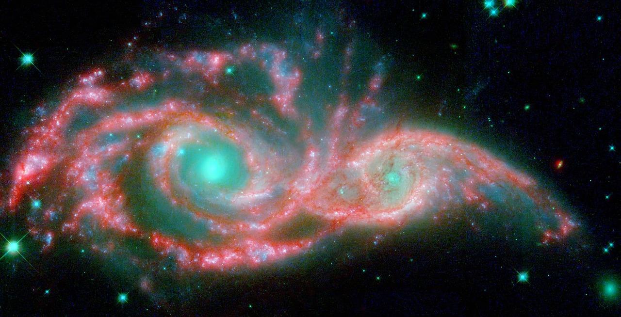 Ngc 2207, Spiralinė Galaktika, Šviesmetis, Gravitacija, Galaktika, Ic 2163, Interaktyvios Galaktikos, Žvaigždėtas Dangus, Erdvė, Visata
