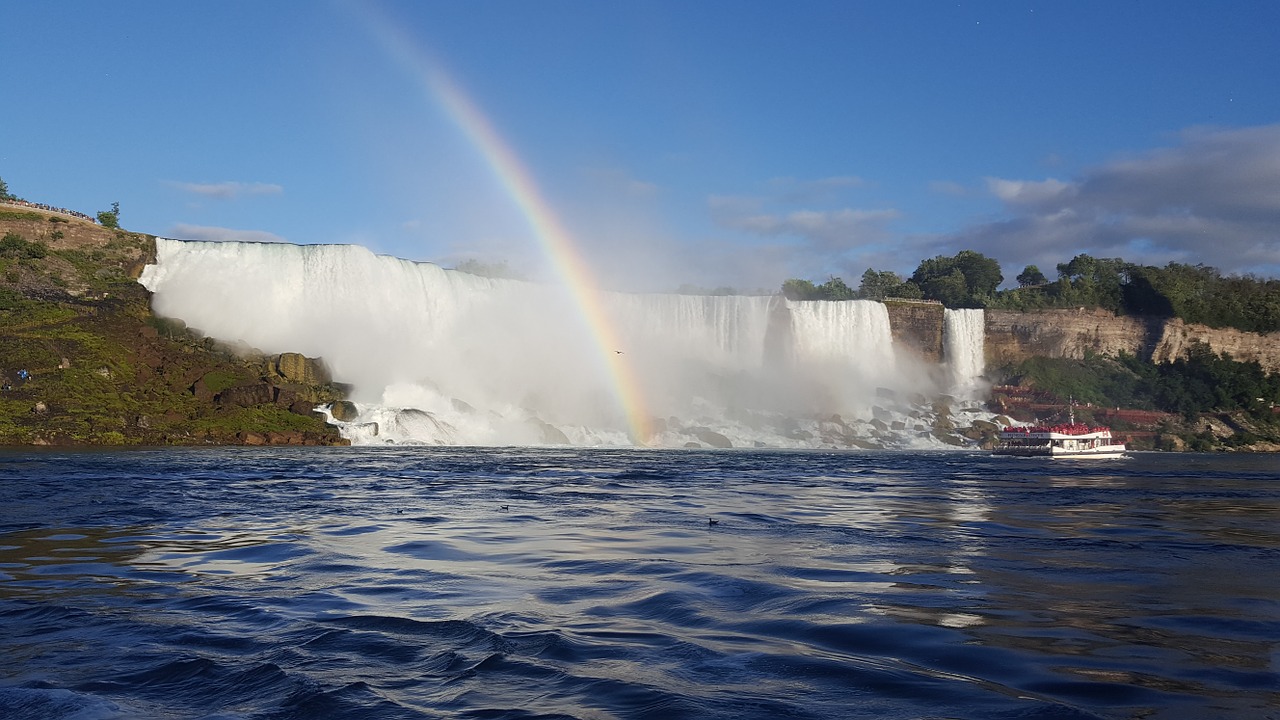 Niagaros Krioklys, Amerikietis, Kanados, Atostogos, Vanduo, Gamta, Stebuklas, Turizmas, Usa, Kanada