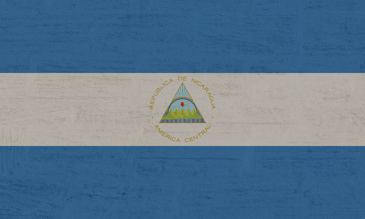 Nikaragva, Vėliava, Valstybės Emblema, Reklama, Nacionalinės Spalvos, Nemokamos Nuotraukos,  Nemokama Licenzija