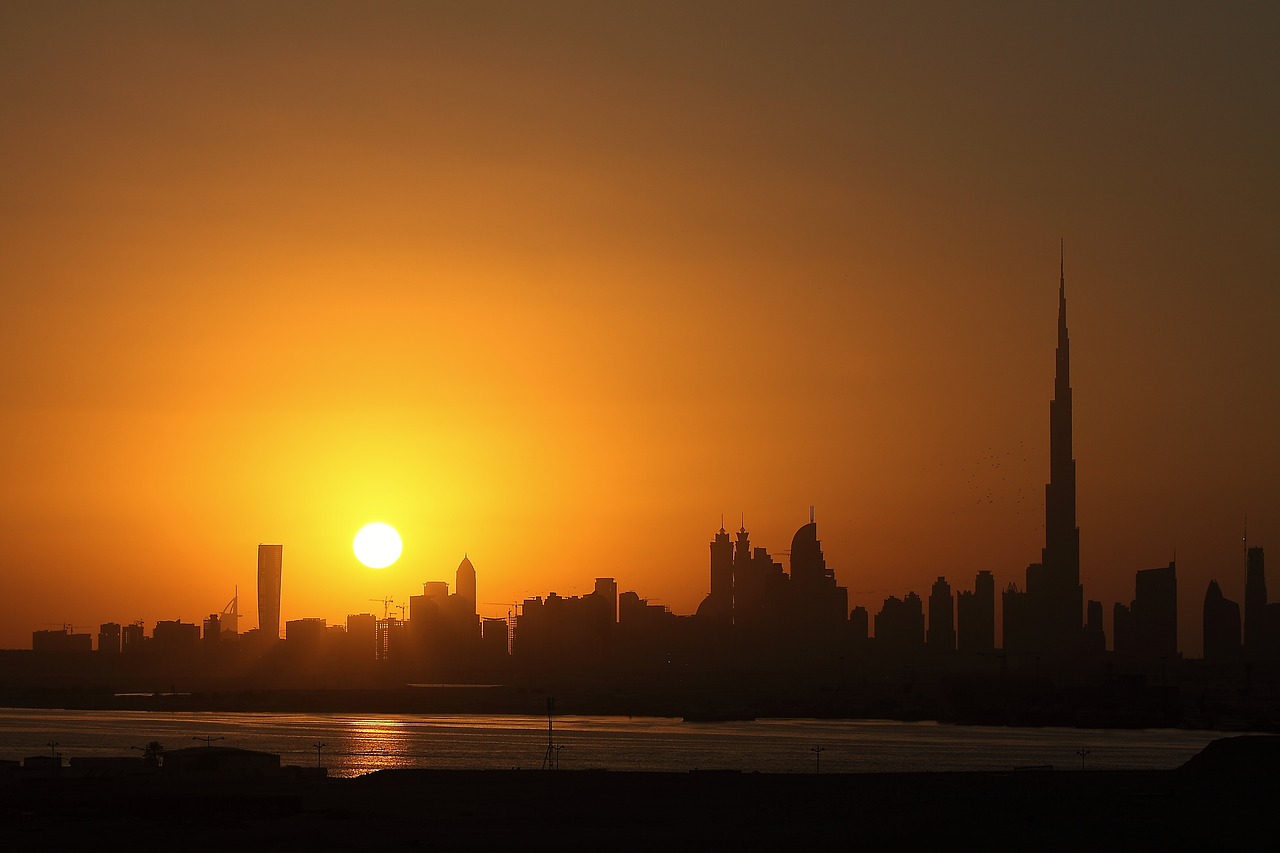 Naktis, Dubai, Saulėlydis, Nemokamos Nuotraukos,  Nemokama Licenzija