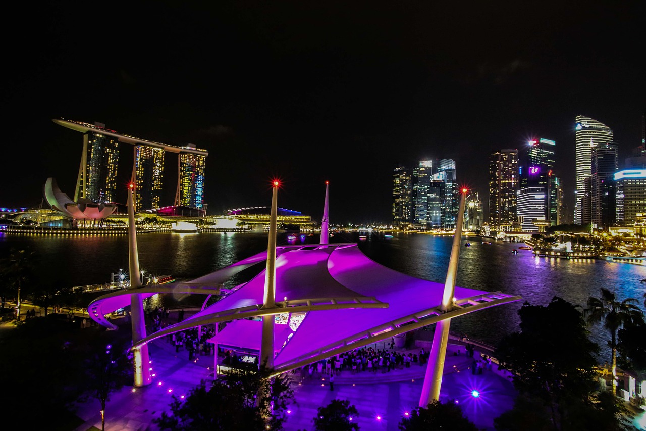 Naktis,  Architektūra,  Miestas,  Singapūras,  Centro,  Panorama,  Bokštas,  Orientyras,  Kelionė,  Šiuolaikiška