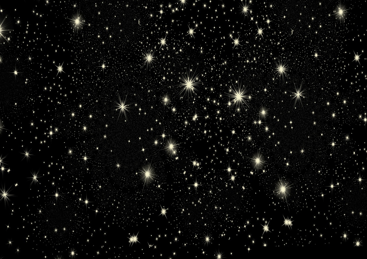 Naktis, Žvaigždė, Žvaigždėtas Dangus, Dangus, Fonas, Struktūra, Tekstūra, Modelis, Erdvė, Visata