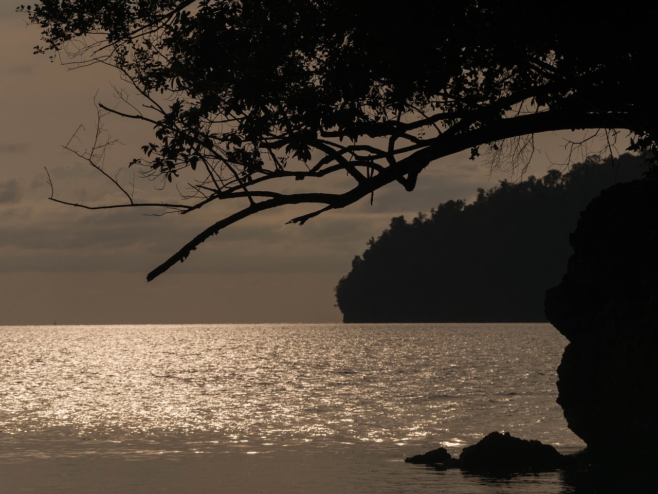 Naktis Jūra, Togean, Sala, Saulėlydis, Sulawesi, Indonezija, Nemokamos Nuotraukos,  Nemokama Licenzija