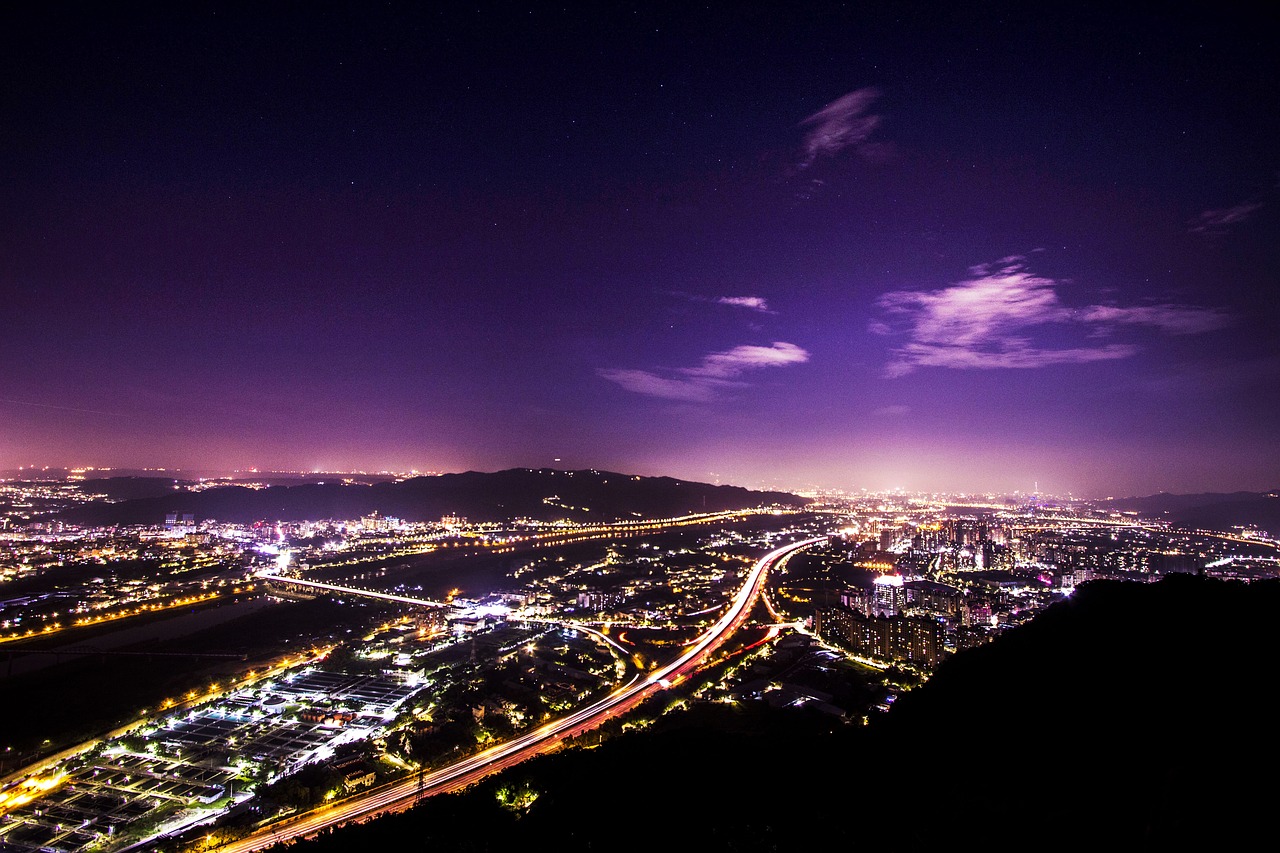 Naktinis Vaizdas, Kalno Kalnas, Trys Grioviai, Taipei, Nemokamos Nuotraukos,  Nemokama Licenzija